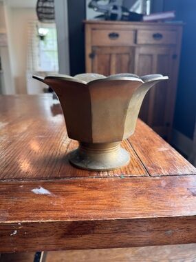 Vintage brass Jim beam ice bucket